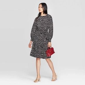 Who What Wear Zebra Dress